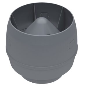 MX-ventilation pipe cowl, grey